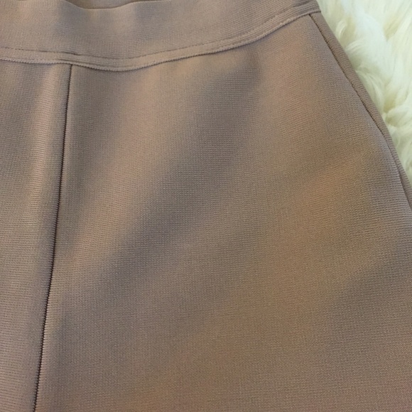 NUDE LACE BANDAGE JUMPSUIT BEIGE CORSET PANTSUIT - Picture 9 of 10